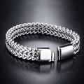 Herren Edelstahl Armband Cuban Link – Doppelreihig aus Titanium Steel